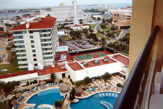 View from hotel window