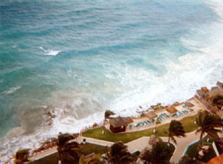 View from hotel